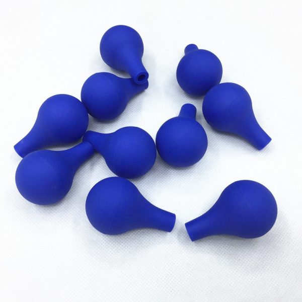 Pipette suction ball blue suction ball scale dropper blue suction ball rubber silicone suction ball laboratory, china factory manufacturer