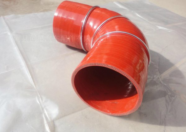 Manufacturers custom-made 7-shaped L-shaped 90-degree silicone elbow resistant to high temperature cloth silicone tube modified silicone elbow, china supplier good quality