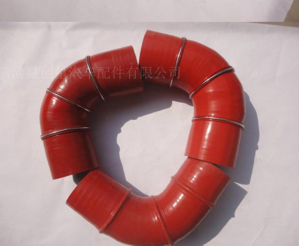 Manufacturers custom-made 7-shaped L-shaped 90-degree silicone elbow resistant to high temperature cloth silicone tube modified silicone elbow, china supplier good price