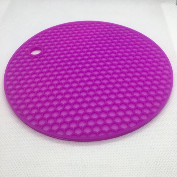 Silicone insulation pad rosh fda round placemat anti-scalding pad silicone honeycomb pad support custom, china supplier wholesale