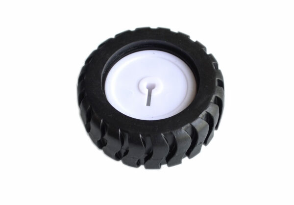 D-axis rubber tire robot accessories 43MM tracking car model wheel with N20 gear motor china factory manufacturer