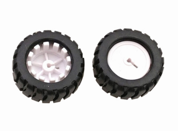 D-axis rubber tire robot accessories 43MM tracking car model wheel with N20 gear motor china supplier wholesale