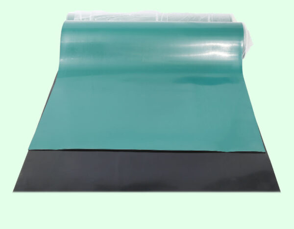 Anti-static high temperature resistant rubber sheet workbench mat laying anti-static rubber floor mat green rubber skin insulation, china supplier good quality