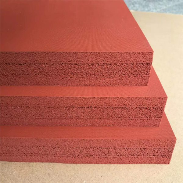 Spot red silicone foam silicone foam plate high temperature mechanical seal gasket silicone foam bronzing plate, china supplier good quality