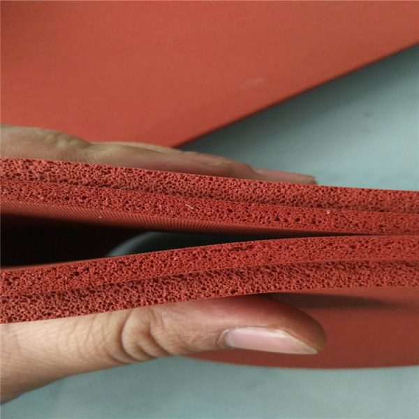Spot red silicone foam silicone foam plate high temperature mechanical seal gasket silicone foam bronzing plate, china supplier wholesale