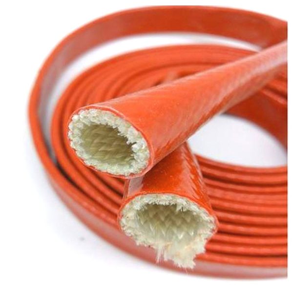High temperature fireproof carbon fiber sleeve silicone fireproof sleeve insulation silicone glass fiber tube cable insulation protective sleeve, china supplier good quality