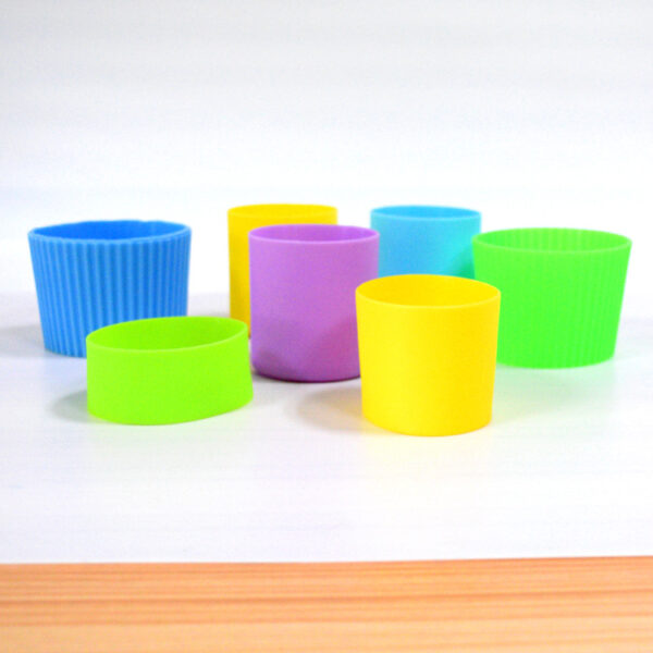 ,china supplier wholesaleSilicone cup sleeve factory direct sales support custom cup non-slip anti-scalding heat insulation silicone cup sleeve cup protective sleeve