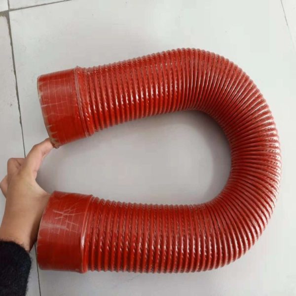 Supply steel wire winding plus cloth silicone tube large diameter temperature resistant silicone tube large diameter plus cloth silicone tube, china factory manufacturer