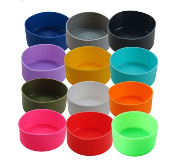 Color Silicone Product Protective Cover Cup Bottom Anti-collision Anti-Bump Protective Cover Universal Size To Protect Cups, china manufacturer cheap price