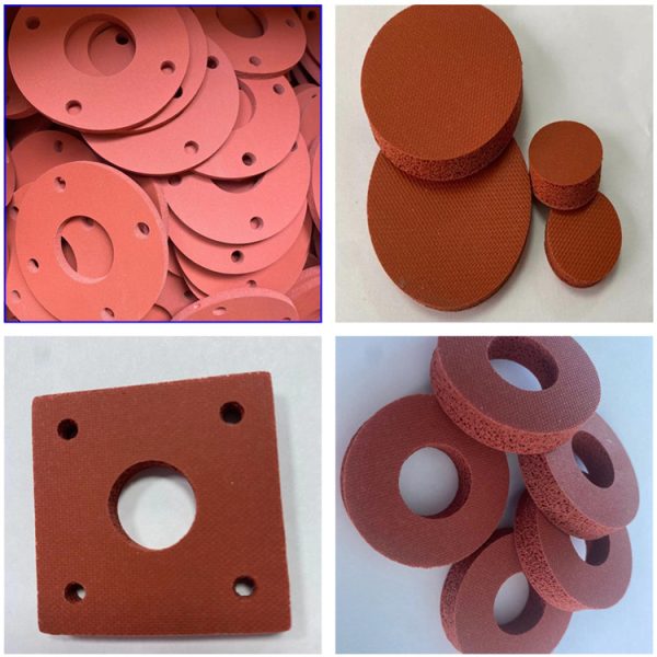 Customized Silicone Foam Pads High Temperature Mechanical Seals Bronzing Foam Pads Silicone Foam Pads Die-cut Products, china factory best price