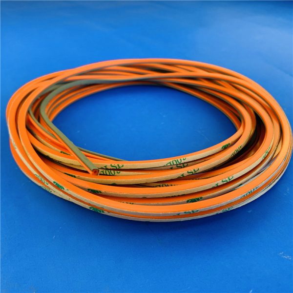 Silver aluminum communication box shielding silicone strip adhesive bonding silicone sealing ring conductive shielding silicone strip, china supplier good price