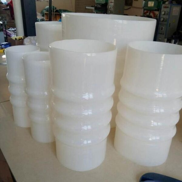 White high temperature resistant large diameter silicone tube silicone sleeve corrugated hose food grade silicone soft recommendation china manufacturer cheap price
