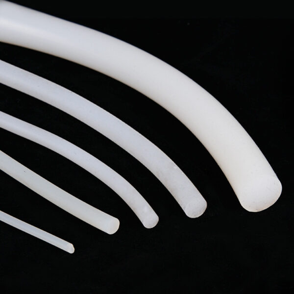 Silicone round strip/silicon rubber solid sealing element strip/transparent soft high elasticity 1/1.5mm red white,china manufacturer cheap price