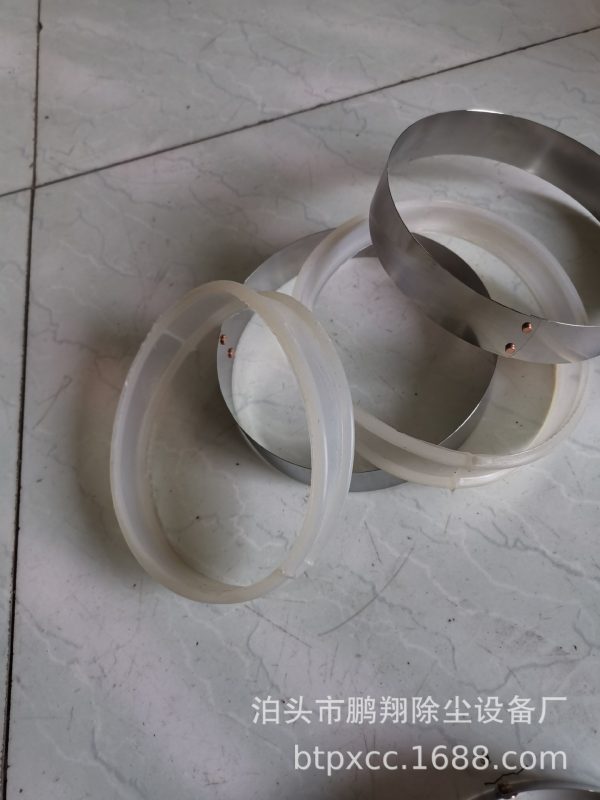 High temperature silica gel expansion ring dust bag sealing ring stainless steel expansion ring dust bag dust bag accessories, china factory good price