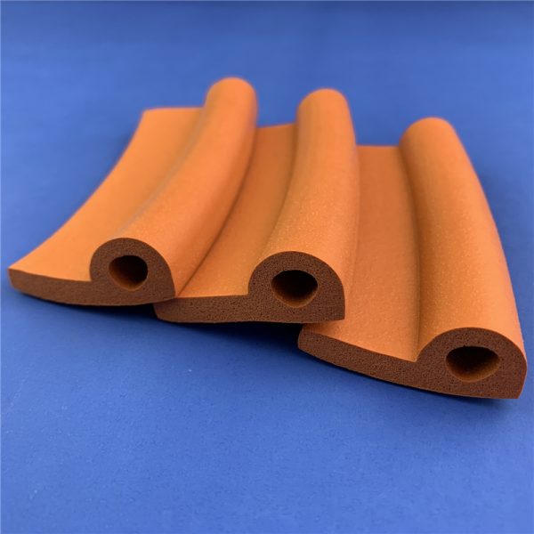 High-density silicone sponge foam strip mechanical fixed sealing strip thermal insulation temperature-resistant silicone strip sponge foam strip, china supplier wholesale