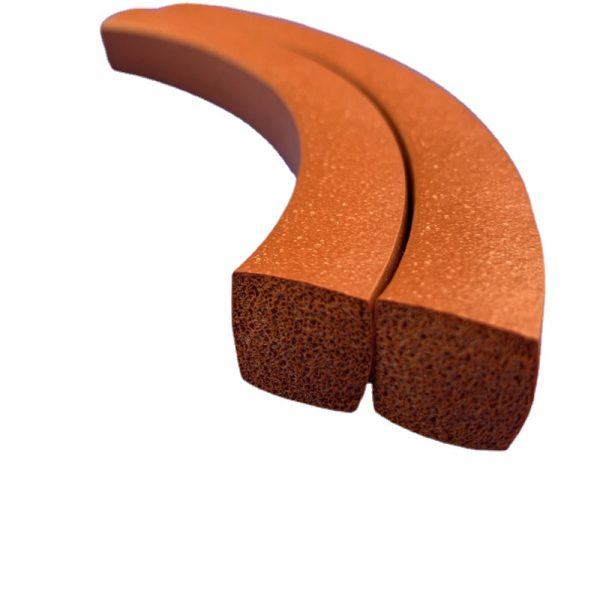 High-density silicone sponge foam strip mechanical fixed sealing strip thermal insulation temperature-resistant silicone strip sponge foam strip, china factory manufacturer