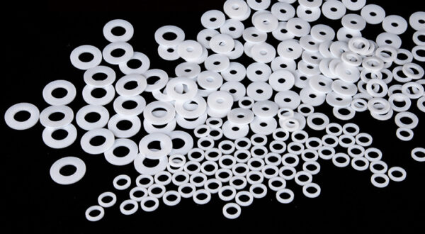 PTFE M18*24*2 PTFE pad Teflon flat gasket PTFE plastic king,china factory manufacture