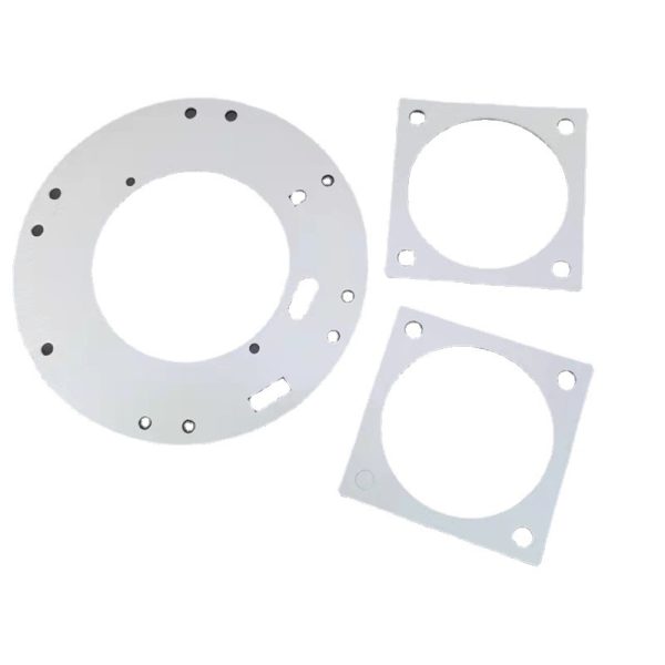 High temperature fireproof aluminum silicate ceramic fiber paper flame retardant sealing gasket electrical sealing air duct flange gasket, china supplier wholesale